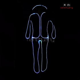 dmx 512 programmable le stickman costume for team dance